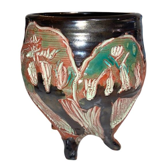 Newcomb College Art Pottery Vase with Nudes by JoAnn Greenberg (1928-2013) - Picture 2 of 7